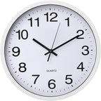 Wall Clock 12 Inch Metal Finish Silent Non Ticking Indoor Clock Round Battery - Image 2