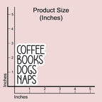(3 pcs) Coffee Books Dogs Nap Sticker for Tumbler, Coffee Dog Lover Booktrovert Funny Sarcastic Quote Vinyl Decal for Kindle Laptop Water Bottle Phone Hard Hat - 3x2