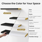 BAYKA Wall Shelves for Bedroom Decor, Floating Shelves for Living Room Kitchen - Image 6