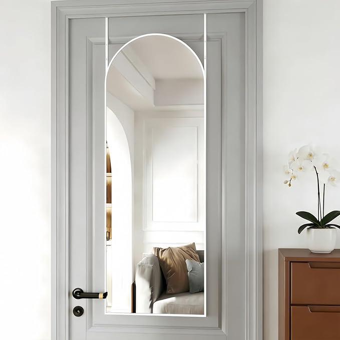 Door Mirror, Arched Full Length Mirror Over The Door, Wall Mirrors - Image 6