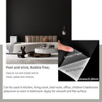 FUKU MON 24"x786" Black Wallpaper Peel and Stick Black Contact Paper Matte - Image 8