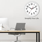 AKCISOT 14 Inch Wall Clock Silent Non Ticking Modern Wall Clocks Battery - Image 7