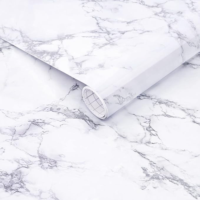 Arthome Marble Contact Paper, Peel and Stick Wallpaper 11.8x100 inch Self by ArthomeWALLDECOR