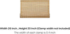 LazBlinds No Tools No Drill Bamboo Roller Shades, Cordless Bamboo Blinds - Image 7