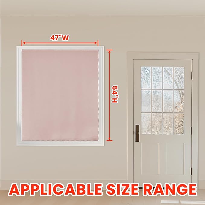 AJAZZ self Adhesive Portable 100% Blackout Curtains Simple and Easy to - Image 5