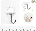 JINSHUNFA Adhesive Wall Hooks 13LB Heavy Duty No Drill Transparent Waterproof by JINSHUNFA