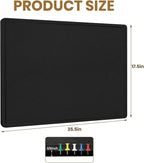 Bulletin Board - 35 x 17.5 inches Decorative Felt Pin Board - Cork Board - Image 4