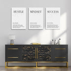 GUBIYU The Hustle Inspirational Canvas Motivational Poster - Image 3