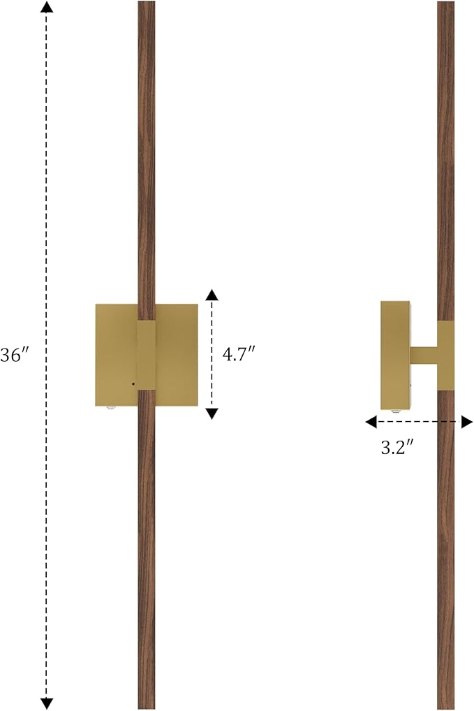 Rayogale 36 Inch Rechargeable Battery Operated Wall Sconce Set 2, 8000mAh - Image 6