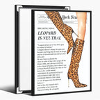 Trendy Newspaper Posters Vintage Leopard Boots Poster Feminist Canvas Prints by Unknown