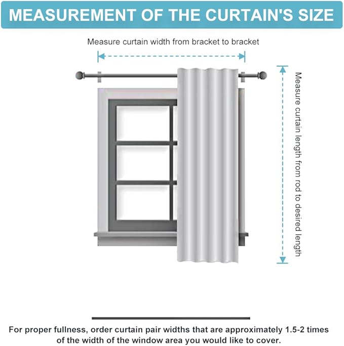 RYB HOME Short Bedroom Blackout Curtains - Image 8