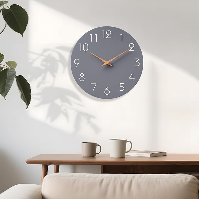 Mosewa Wall Clock Silent Non Ticking Decorative - Image 4