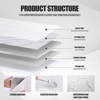 22pcs Thick Marble Peel and Stick Waterproof Wall Panels, Heat-Resistant - Image 5