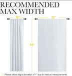 NICETOWN Greyish White Bedroom Curtain Panels - Image 7