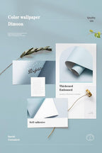 Dimoon 118''x17.7'' Blue Peel and Stick Wallpaper Contact Paper Modern Self - Image 4