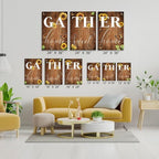 GUBIYU Rustic Farmhouse Dining Room Decor Cute Gather Signs - Image 6
