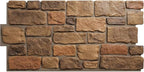 EverStone Cobblestone Faux Stone Panel, Rustic Roast Color by EkenaMillwork