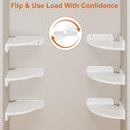 YAOHUOO Corner Shelf Wall Mounted - Image 6