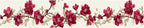 Cherry Blossom Wallpaper Border 196x4 Inch Red Flower Peel and Stick Wall - Image 2