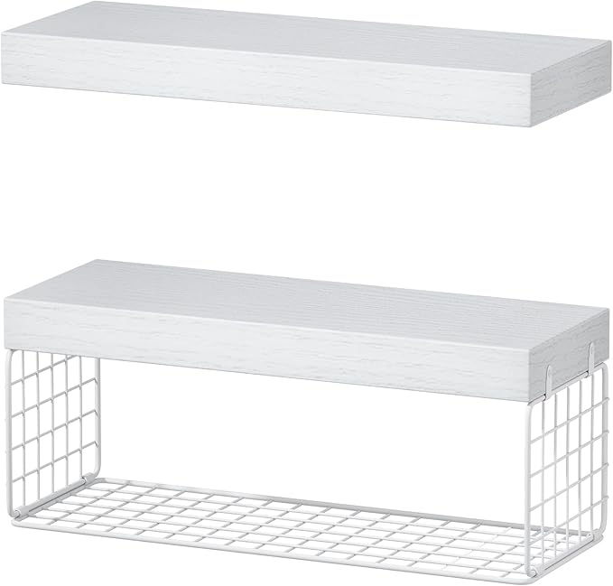 QEEIG White Bathroom Shelves Over Toilet - Image 8