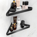 VOLPONE Bathroom Shelves Wall Mounted Glass Corner Shower Shelf by VOLPONE