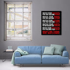 Pyradecor Large Canvas Prints Wall Art Watch Your Thoughts Motivational - Image 2