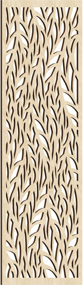 19 3/8"W x 49 3/8"H x 1/4"T Ortonville Decorative Fretwork Wood Wall Panels by EkenaMillwork