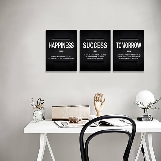 KAWAHONE Success Quotes Wall Art, Motivational Entrepreneur Tomorrow Poster - Image 2