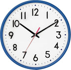 HZDHCLH Wall Clock Blue, Silent Wall Clocks Battery Operated 8 Inch Modern Non by HZDHCLH