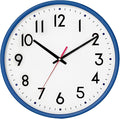 HZDHCLH Wall Clock Blue, Silent Wall Clocks Battery Operated 12 Inch Modern Non by HZDHCLH