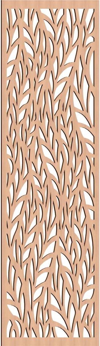 35 3/8"W x 89 3/8"H x 1/4"T Ortonville Decorative Fretwork Wood Wall Panels by EkenaMillwork