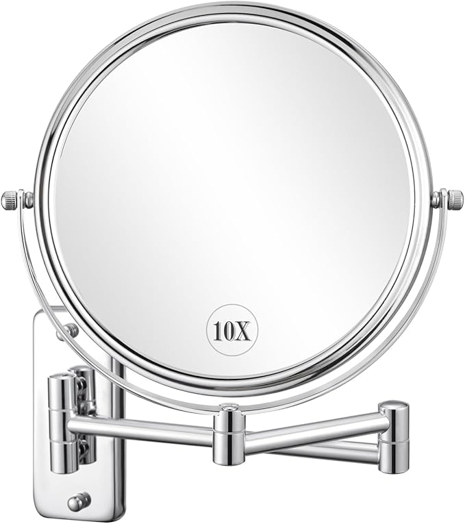 DECLUTTR 8 Inch Wall Mounted Magnifying Mirror by DECLUTTR