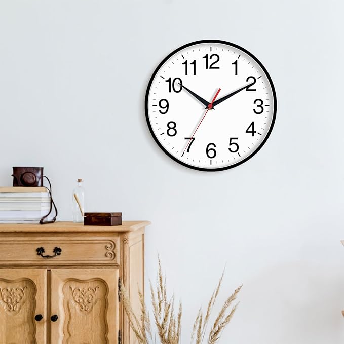 Rohioue 16 Inch Wall Clock Modern Battery Operated Silent Non Ticking Large - Image 7
