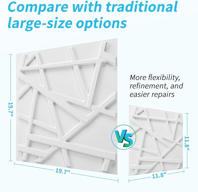 Art3d 20 Pack Decorative 3D Wall Panels, 19 Sq.Feet PVC Interior Wall Décor - Image 4