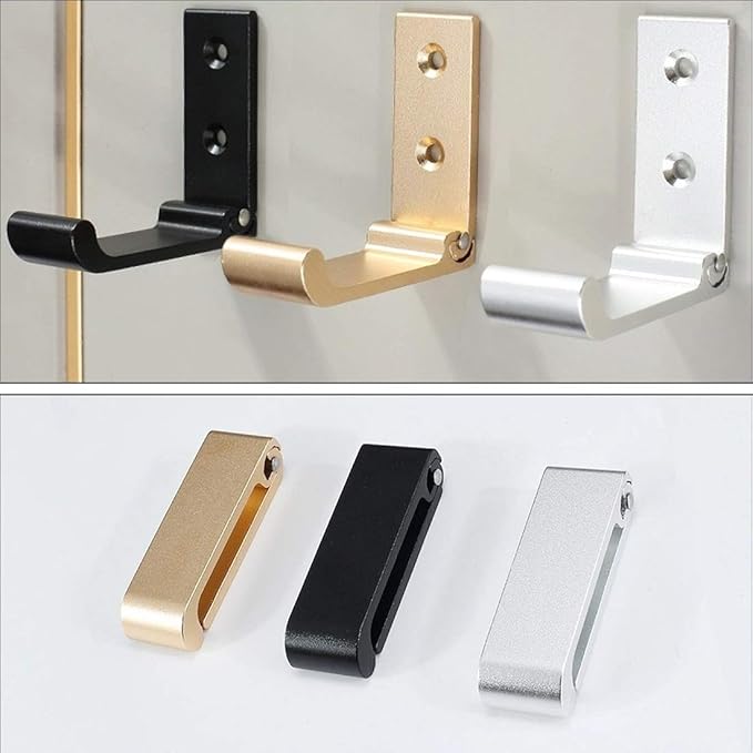 6Pcs Folding Coat Hooks, Matte Black Wall Hooks - Image 4