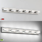 SOLFART LED Modern Bathroom Vanity Lights Over Mirror, Brushed Nickel Vanity - Image 5