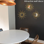 Mirror Wall Decor Gold Mirrors for Wall Metal Sunburst Mirrors Home Decoration - Image 7