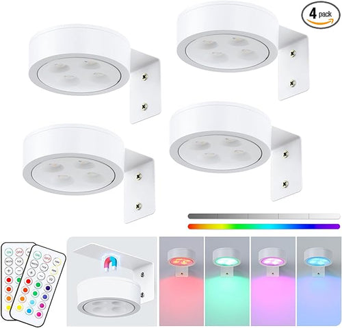 4-Pack Picture Light Battery Operated by KELUOLY