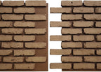 EverStone Aged Brick Faux Brick Panel, 46 7/8"W x 27"H x 1 1/4"D, Terracotta - Image 8