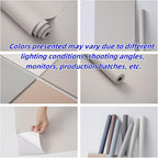 Haimin Fabric Wallpaper Textured Contact Paper Peel and Stick Faux Linen Wall - Image 3