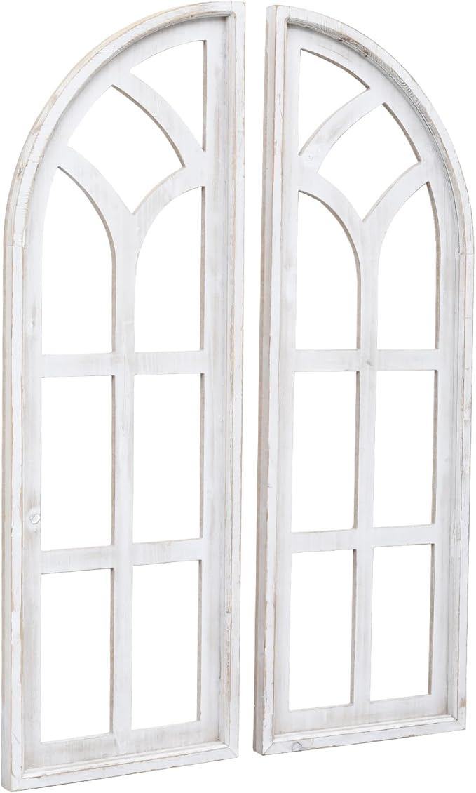 SwallowLiving Set of 2 Cathedral Arch Window Frame Wall Decor - Image 9