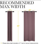 NICETOWN Bedroom Curtain Panels Blackout Draperies, 1 Pair, 29 by 45 inches - Image 7