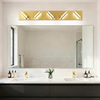 IZORRO LED Modern Bathroom Lights Fixtures, Brushed Glod Acrylic Wall Lighting - Image 7