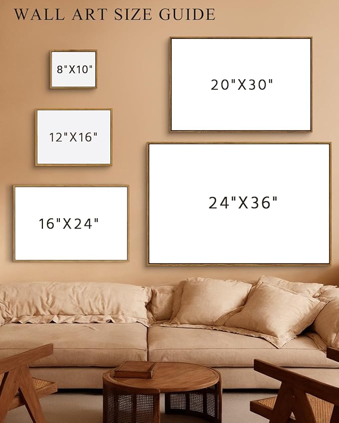 InSimSea Framed Canvas Wall Art, Vintage & Modern Farmhouse Decor, Large Wall - Image 5