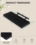 WALI Floating Shelves for Wall, 3 Tier Bathroom Storage Shelf Over Toilet - Image 2