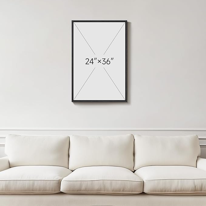 Framed Neutral Abstract Wall Art, Modern Beige and Taupe Canvas Prints - Image 3