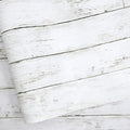 Abyssaly White Gray Wood Paper 35.4 in X 196 in Self-Adhesive Removable Peel by Abyssaly
