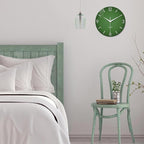 XFM Green Wall Clock 12 Inch Modern Wall Clocks Battery Operated Round Silent - Image 5