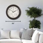 18 inch Outdoor Clocks for Patio Large Waterproof - Image 6