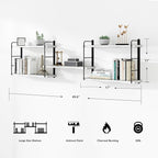 MXCSE Wall Shelves, Wall Mounted Bookshelves, DIY Floating Shelves - Image 3
